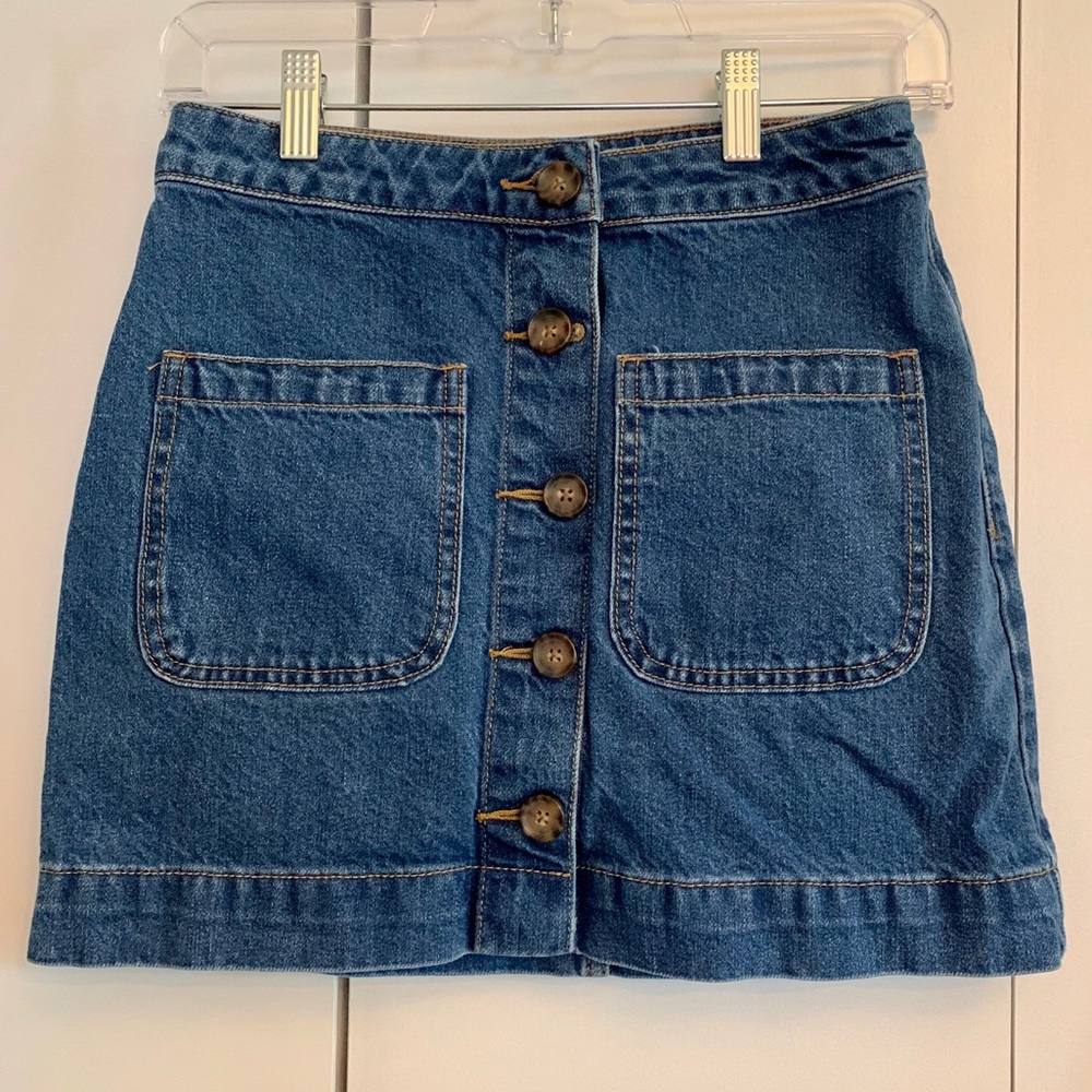 Free People Denim Skirt Size: 24